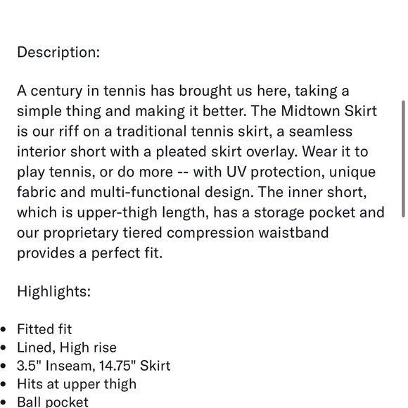 Wilson Midtown Tennis Skort - Picture 9 of 10